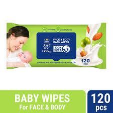Parachute Just For Baby - Baby Face & Body Wipes (120pcs)